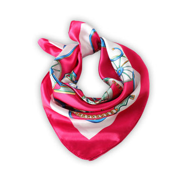 Raspberry Red Boho Scarf