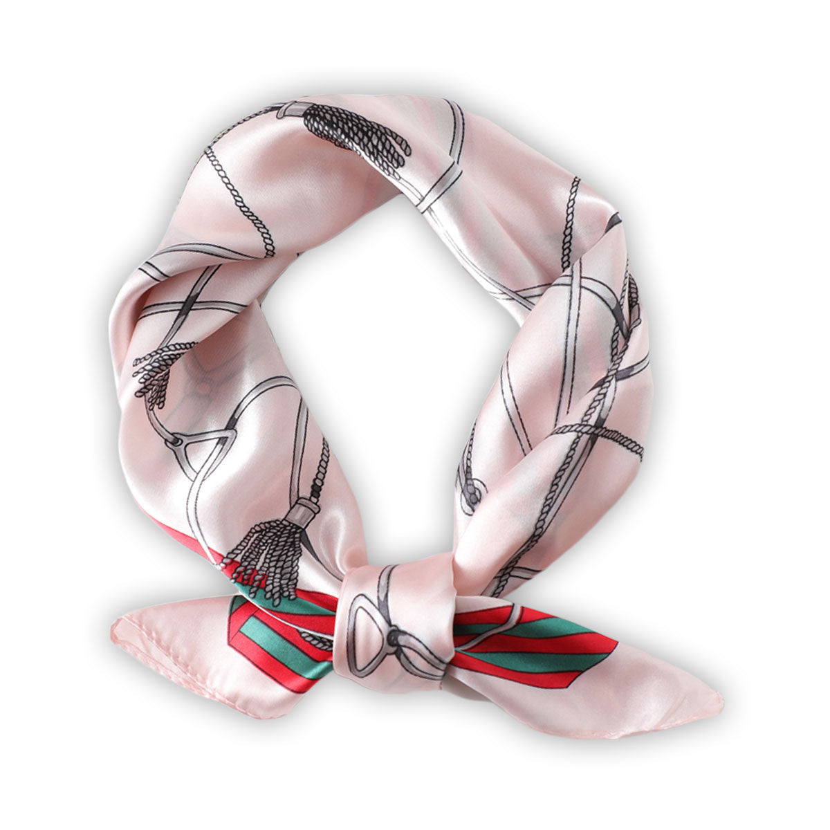 Pale Pink Tassel Boho Scarf