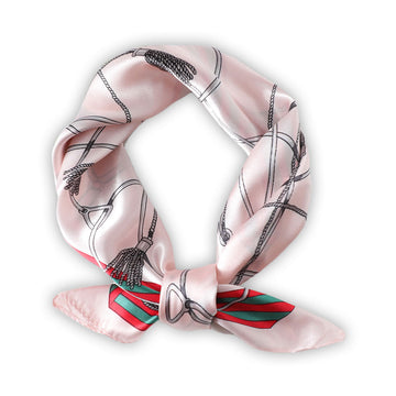 Pale Pink Tassel Boho Scarf