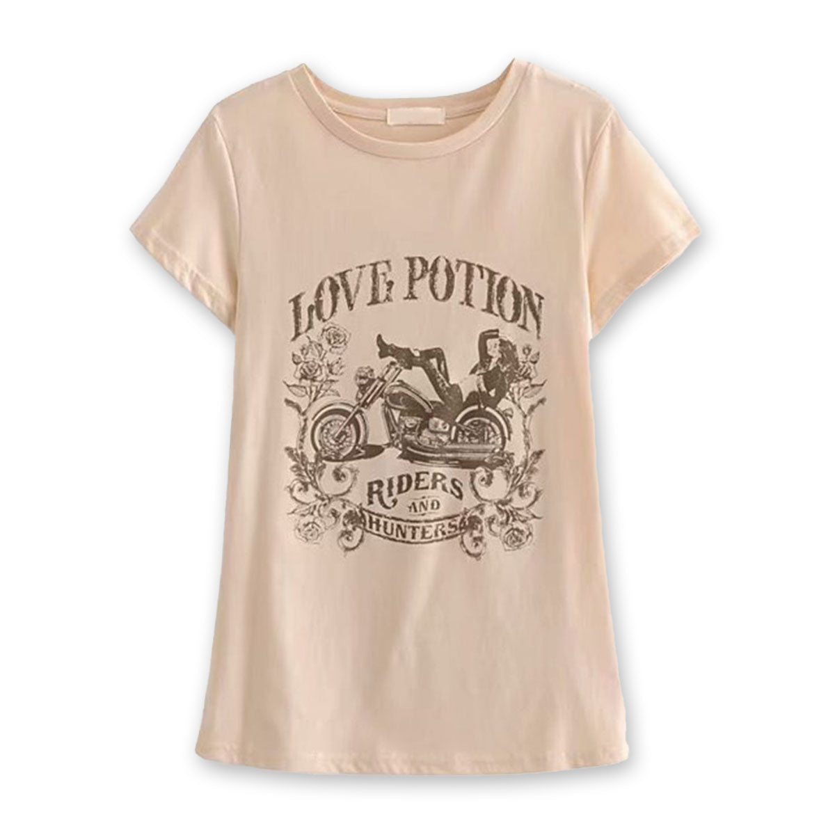 Love Potion Motorcycle Boho Chic Graphic Tshirt