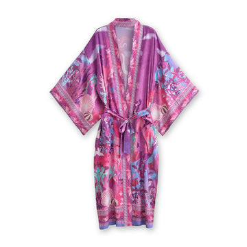 Mermaid Paradise Boho Maxi Kimono Robe