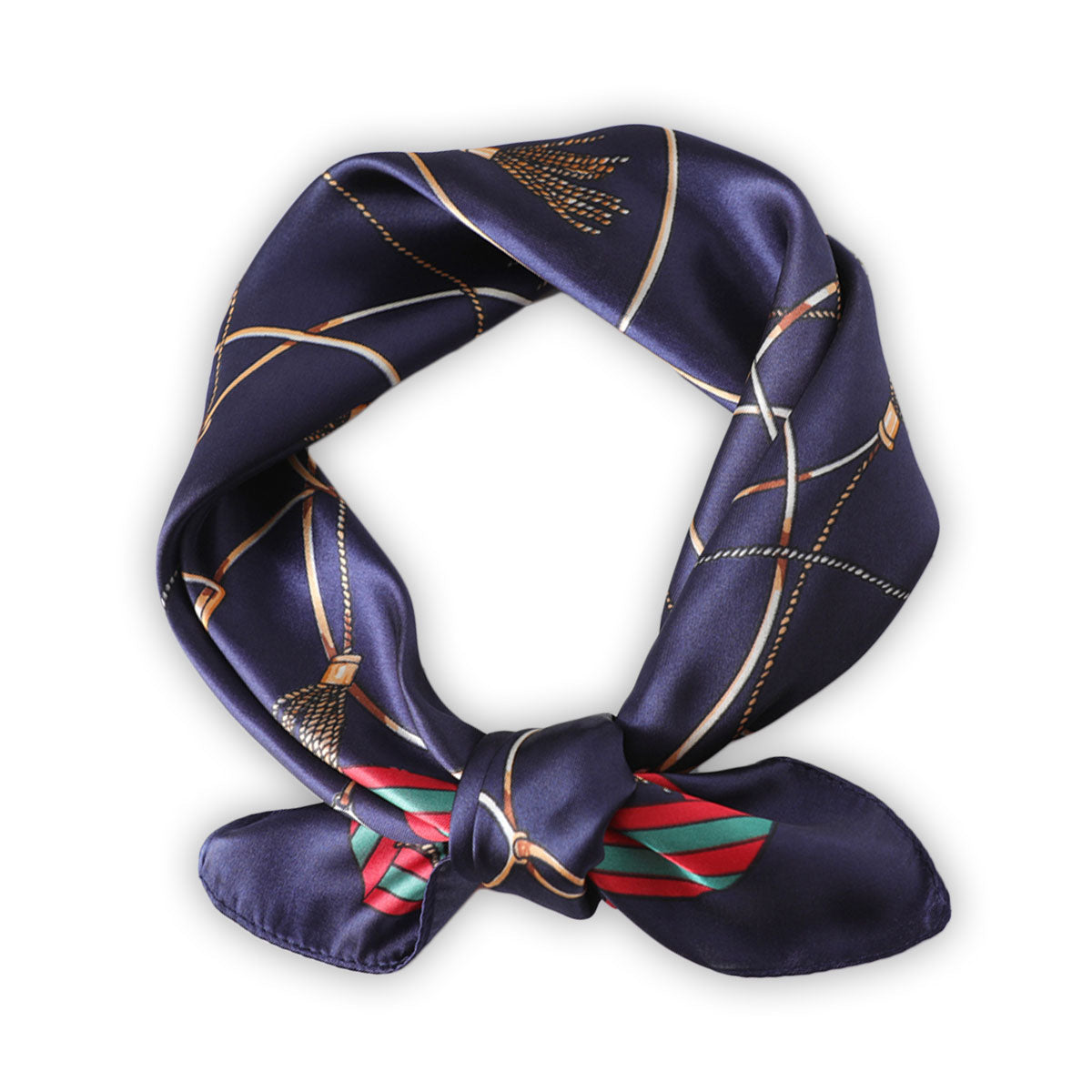 Dark Navy Blue Tassel Boho Scarf