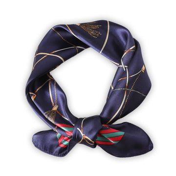 Dark Navy Blue Tassel Boho Scarf