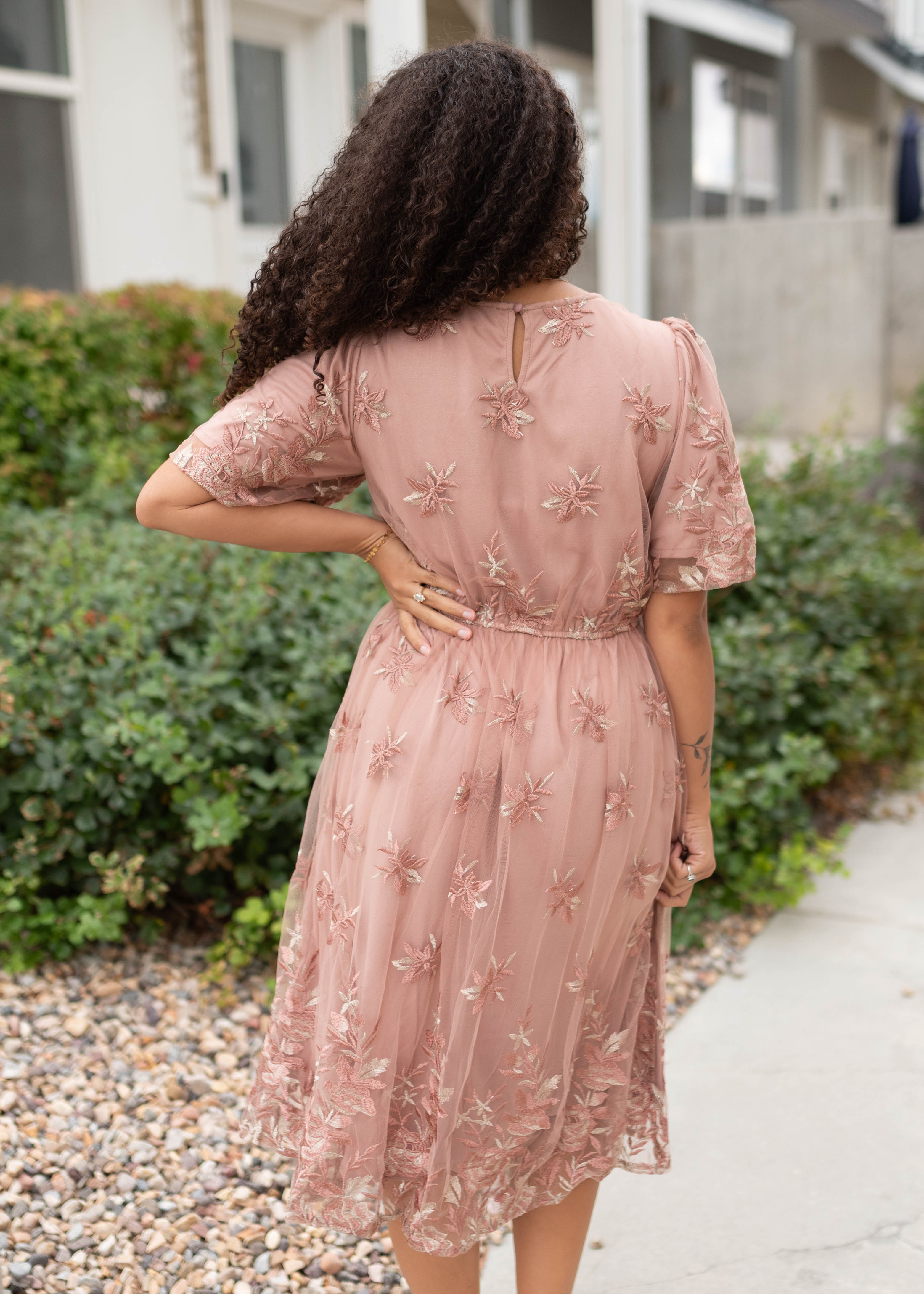 Kourtney Blush Floral Dress