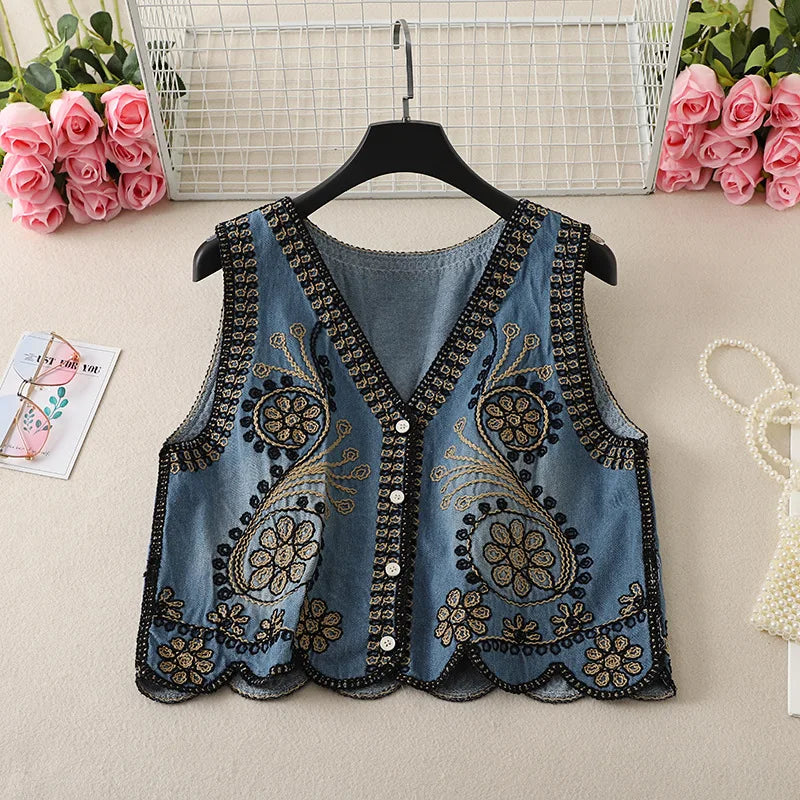 Endless Dreams Boho Embroidered Vest