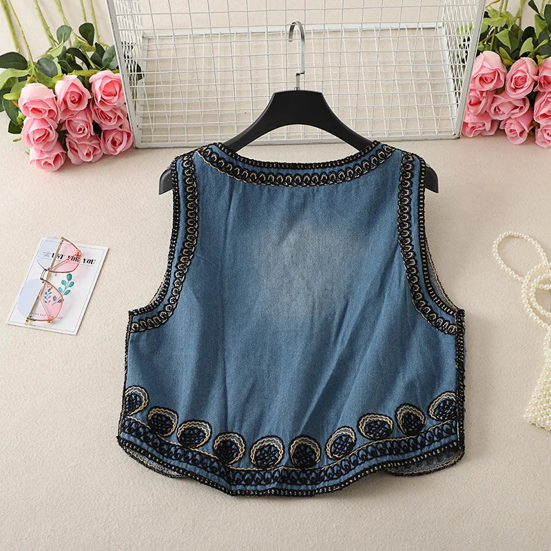 Endless Dreams Boho Embroidered Vest