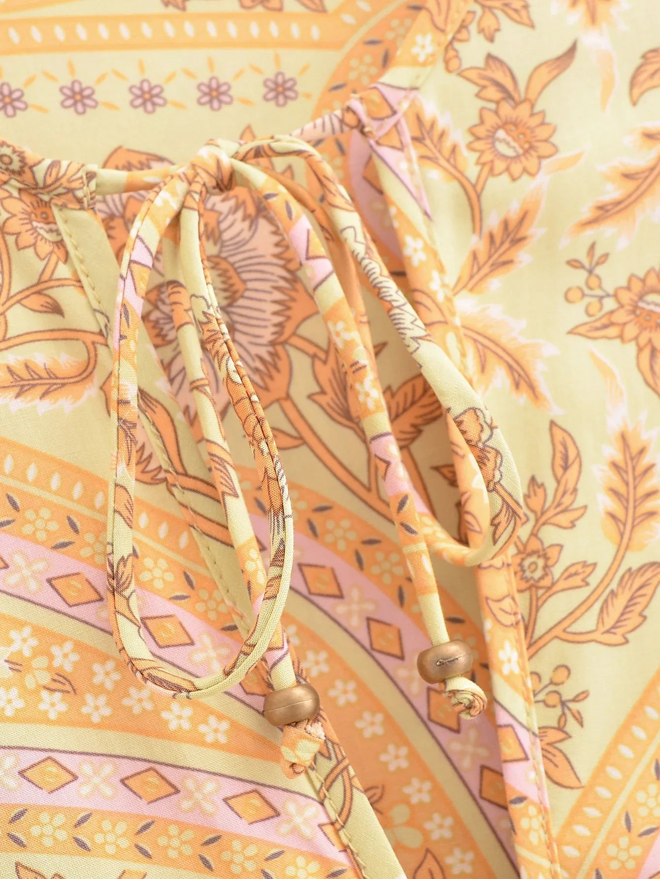 Sun-Kissed Bloom Boho Floral Print Maxi Dress