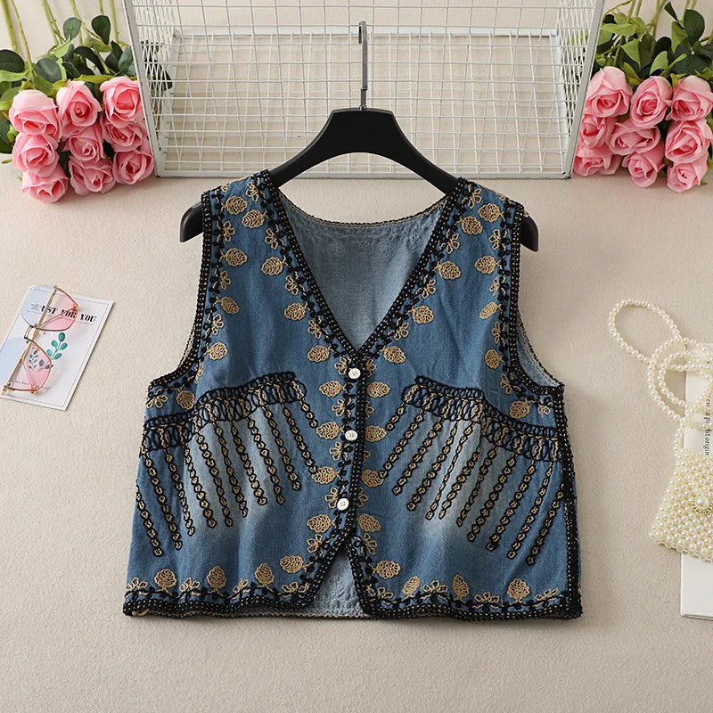 Endless Dreams Boho Embroidered Vest