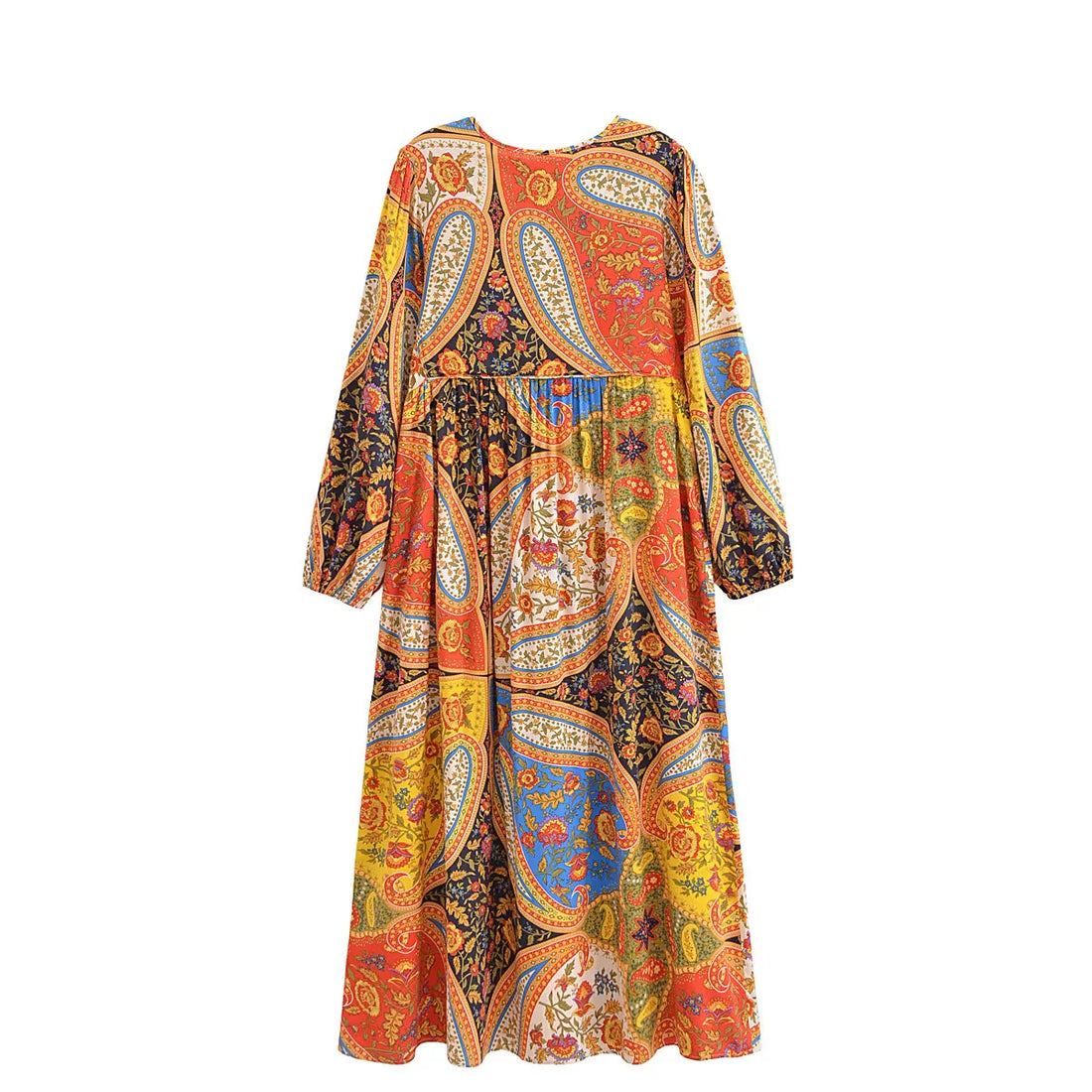 Festival Spirit Boho Floral Print Maxi Dress