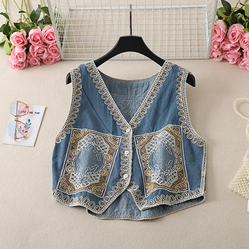 Endless Dreams Boho Embroidered Vest