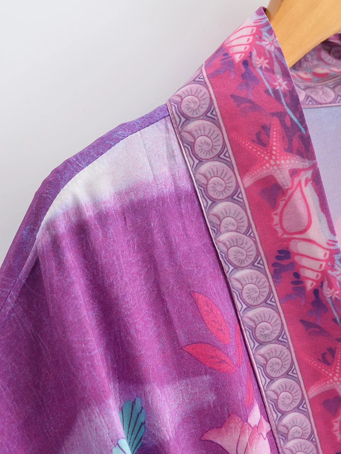 Mermaid Paradise Boho Maxi Kimono Robe