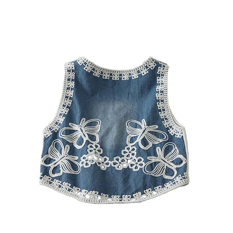 Enchanted Dreams Boho Embroidered Sequin Vest