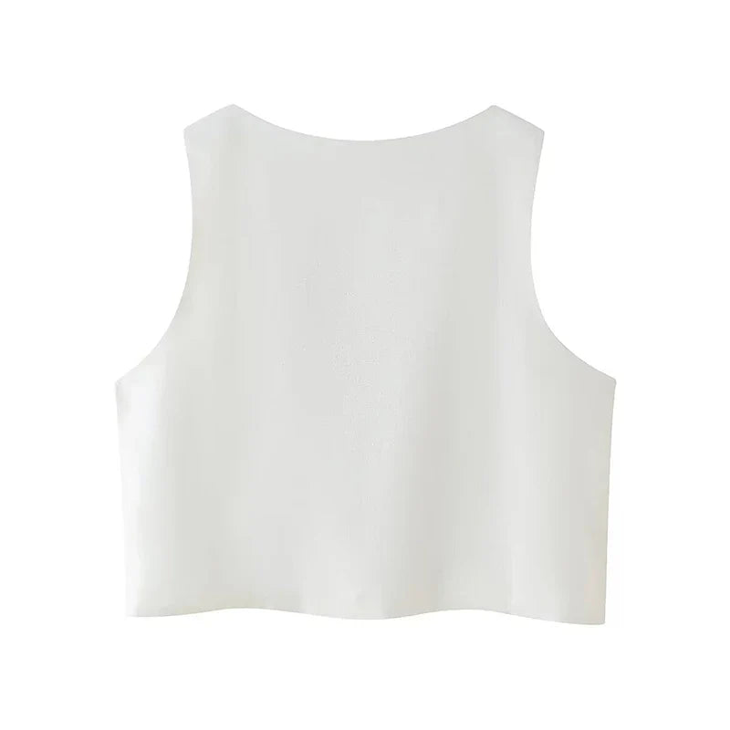 Moonstone Boho Floral Embroidered Vest