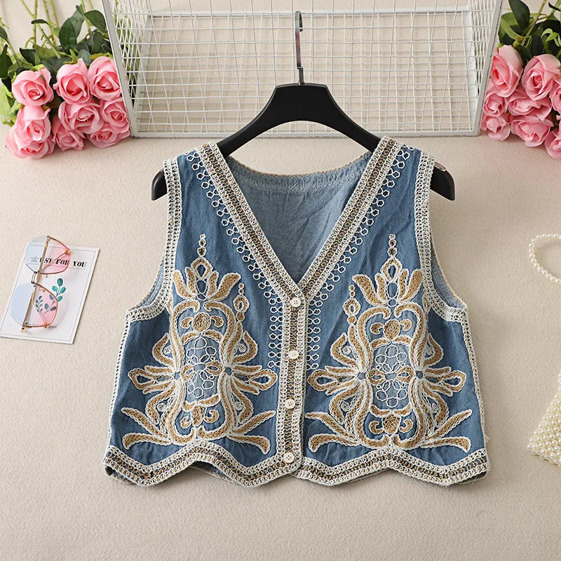 Endless Dreams Boho Embroidered Vest