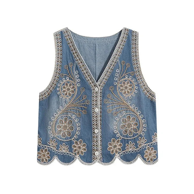 Endless Dreams Boho Embroidered Vest