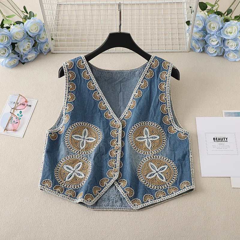 Endless Dreams Boho Embroidered Vest