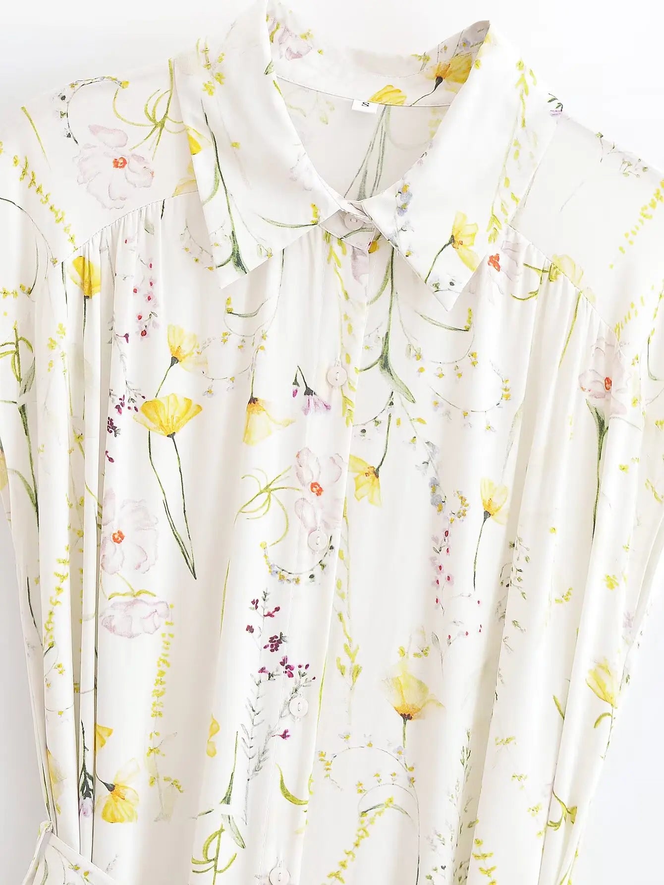 Poetic Blooms Floral Print Maxi Dress