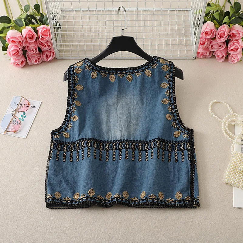 Endless Dreams Boho Embroidered Vest