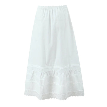 White Dawn Lace Midi Skirt