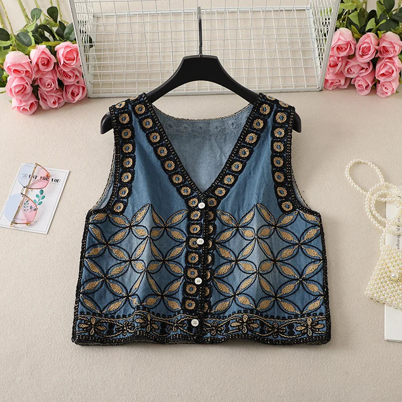 Endless Dreams Boho Embroidered Vest