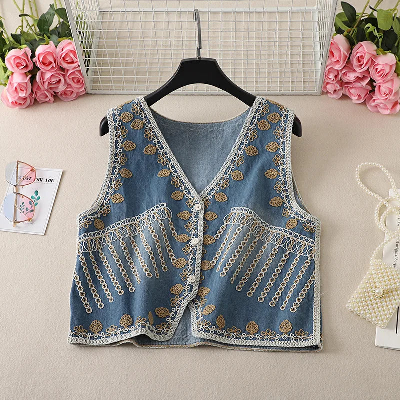 Endless Dreams Boho Embroidered Vest