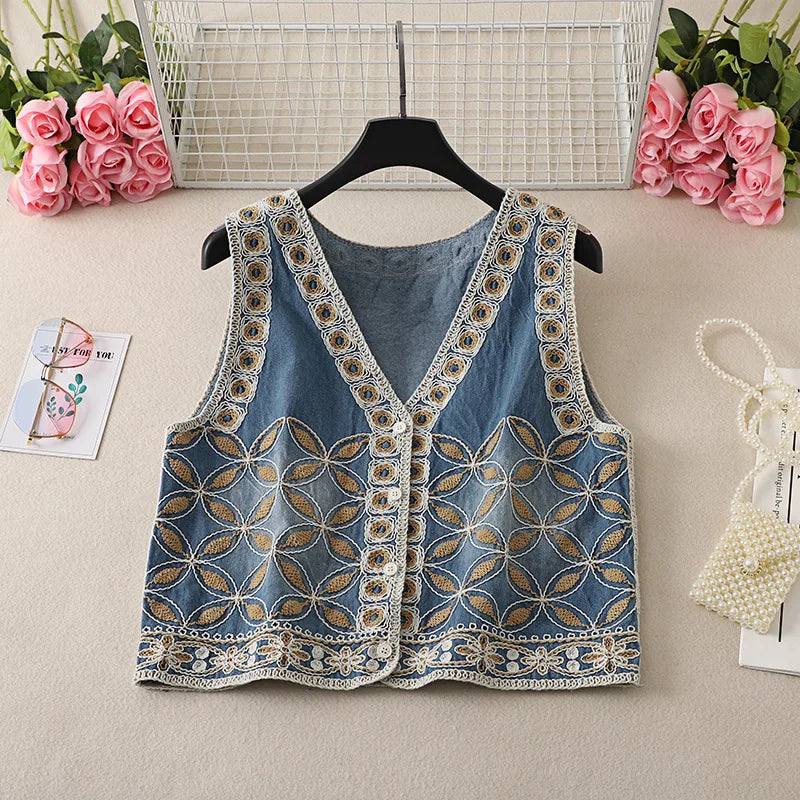 Endless Dreams Boho Embroidered Vest