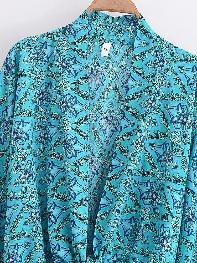 Moonstone Meadow Boho Floral Print Crop Top