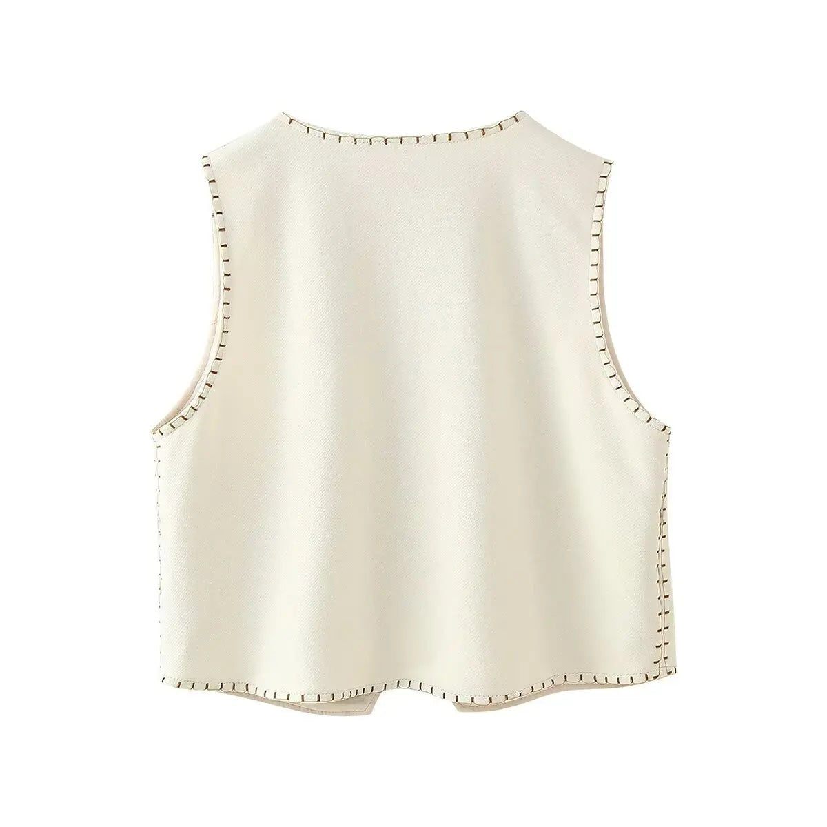 Mauve Bloom Boho Floral Embroidered Vest