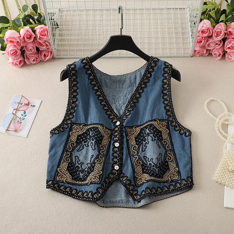 Endless Dreams Boho Embroidered Vest