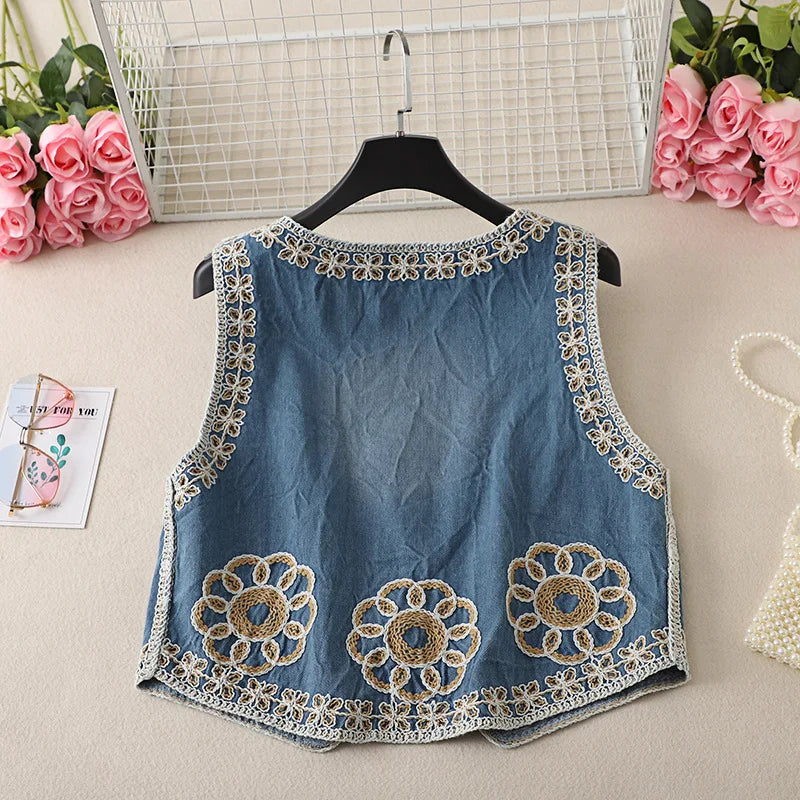 Endless Dreams Boho Embroidered Vest