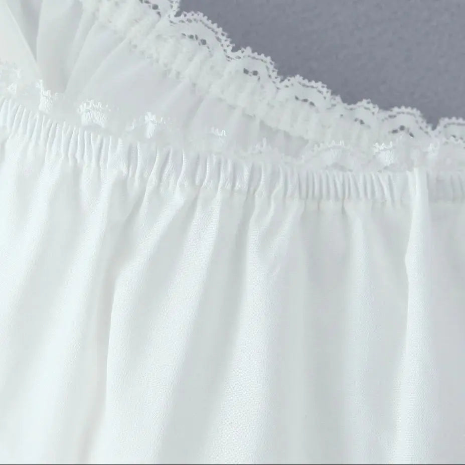 White Dawn Lace Midi Skirt